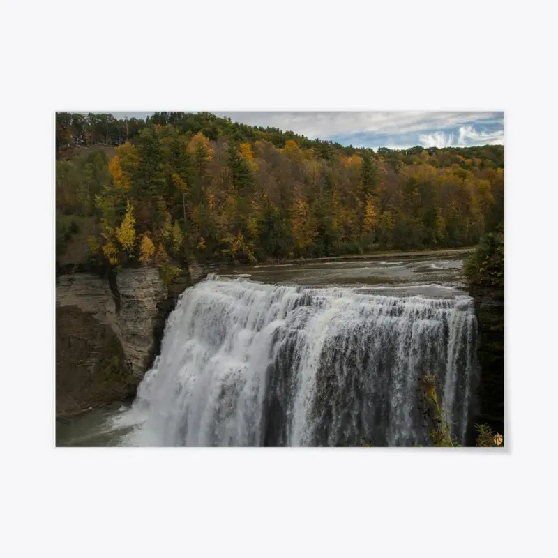 Letchworth Middle Falls in Fall