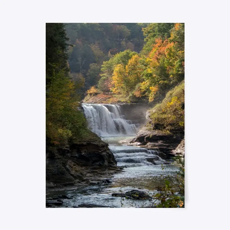 Letchworth Lower Falls in the Fall